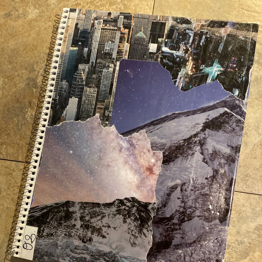 Handmade National Geographic collage notebook!